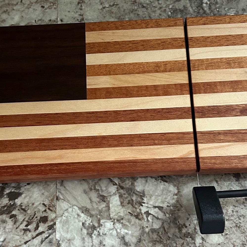 American Flag Cheese Slicer - Handcrafted!